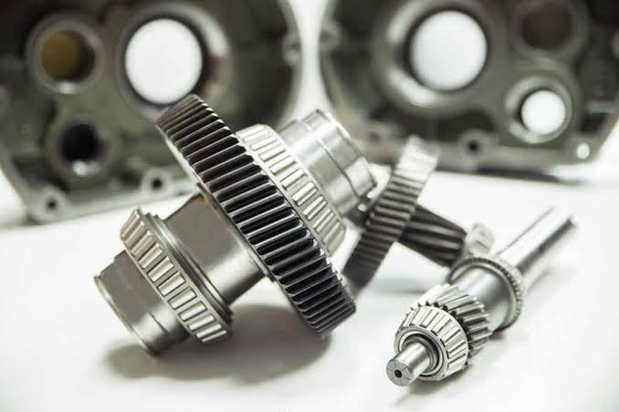 Close-up of genuine nuts and bolts